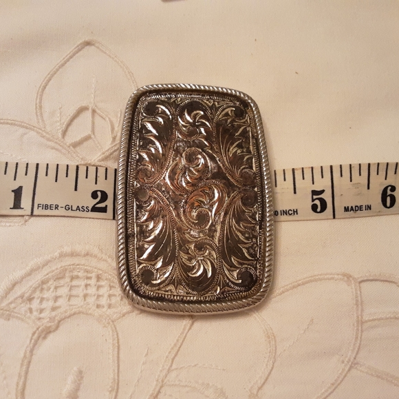 VTG. TE EXPRESS SOLID BRASS RAILROAD BELT BUCKLE - Picture 10 of 16